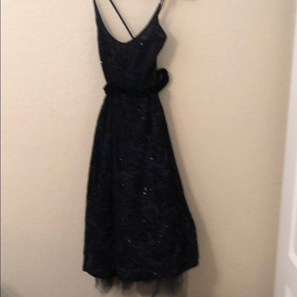 Navy and black party dress